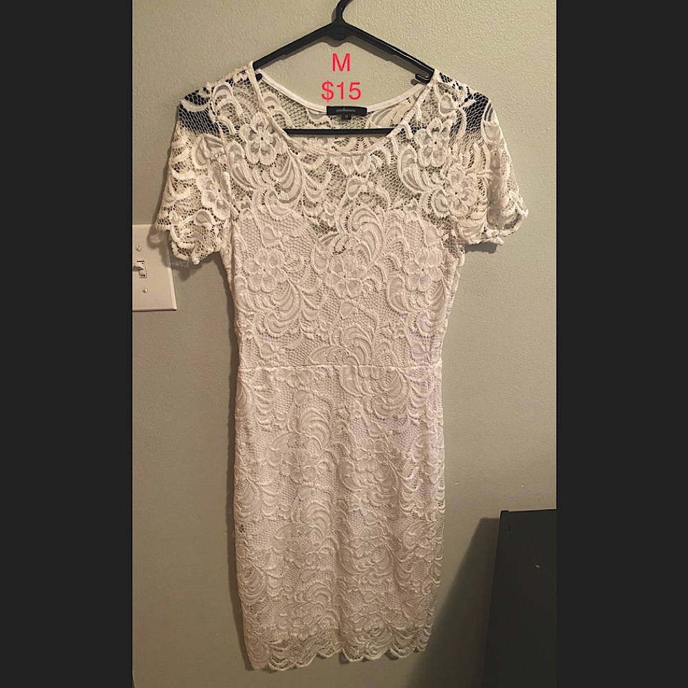 White lace dress